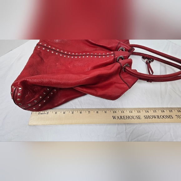 Michael Kors Astor Studded Black Leather X-Large Ring Tote Shoulder Bag EUC! - Picture 12 of 13